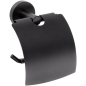 Держатель для туалетной бумаги с крышкой BEMETA Dark черный (104112010)