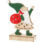 Фигурка деревянная с подсветкой NEON-NIGHT Дед Мороз 13х4,5х18 см (504-016) - Фото 3