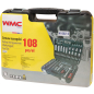 Набор инструментов 1/4", 1/2" 6 граней 108 предметов WMC TOOLS (WMC-41082-5) - Фото 4