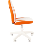 Кресло компьютерное CHAIRMAN Kids 122 белый/оранжевый (00-07033127) - Фото 3