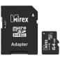 Карта памяти MIREX MicroSDXC 64 Гб Class 10 UHS-I с адаптером SD (13613-AD10SD64) - Фото 2