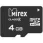 Карта памяти MIREX MicroSDHC 4 Гб Class 4 (13612-MCROSD04) - Фото 2