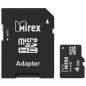 Карта памяти MIREX MicroSDHC 4 Гб Class 4 с адаптером SD (13613-ADTMSD04) - Фото 2
