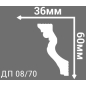 Плинтус потолочный ДЕ-БАГЕТ 2000х60x36 мм (ДП 08-70 60х36) - Фото 2