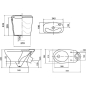 Унитаз-компакт COLOMBO Бемби с сидением и арматурой кнопочной (S10990000) - Фото 3