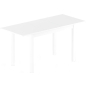 Стол кухонный ЭЛИГАРД Lite белый матовый 110-150х64х76 см (60771) - Фото 2