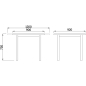 Стол кухонный FORT Круглый раздвижной ЛДСП дуб выбеленный/хром 90-120x90x75 см (61899) - Фото 3