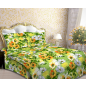 Постельное белье VITTEX 3945 Бязь зеленый с оранжевым комплект 2-спальный (п.3945-20)