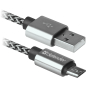 Кабель DEFENDER USB08-03T PRO USB-A - MicroUSB белый (87803) - Фото 2