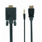 Кабель GEMBIRD Cablexpert HDMI to VGA+3.5mm Jack (A-HDMI-VGA-03-6) - Фото 2