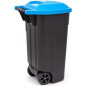 Контейнер для мусора пластиковый KETER Refuse Bin 110 л черный/синий (214127)