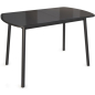 Стол кухонный LISTVIG Винер G черный 120-152x70х75 см (63691)
