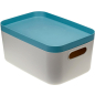 Коробка для хранения вещей пластиковая 6,2 л IDEA Инфинити серо-голубой (М2346)