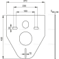 Звукоизоляционная плита для подвесного унитаза и для биде ALCAPLAST (M91) - Фото 2