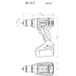 Дрель-шуруповерт аккумуляторная METABO BS 18 LT Set (602102600) - Фото 9