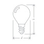 Лампа светодиодная E14 NAVIGATOR G45 8,5 Вт 4000К (61334) - Фото 3
