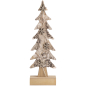 Фигура деревянная с подсветкой NEON-NIGHT Ель со снежинками 9,5х6х31 см (504-013) - Фото 5