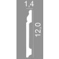 Плинтус напольный дюрополимер OHZ 2 м (Nz-121) - Фото 3