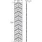 Декоративная панель ORAC DECOR Chevron 2000х400х20 мм (W130) - Фото 6