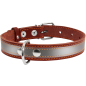 Ошейник для собак со светоотражающей лентой COLLAR 25 мм 38-50 см коричневый (02496)