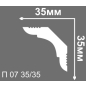 Плинтус потолочный ДЕ-БАГЕТ 2000х35x35 мм (П 07 35-35) - Фото 2