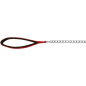 Поводок-цепочка для собак TRIXIE 3 мм 1 м черный/красный (14023)