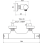 Смеситель для душа RAVAK TE 032.00/150 - Фото 2