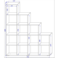 Стеллаж ВЛАД-ТОРГ Ковентри белый шагрень 154,6x33,4х182,8 см (6233.10) - Фото 3