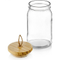 Банка стеклянная для сыпучих продуктов WALMER Ambry 1,1 л (W05190711) - Фото 3