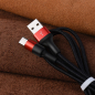 Кабель HOCO X26 USB-C черный/красный - Фото 4