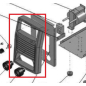 Панель передняя пластиковая для сварочного аппарата SOLARIS MMA-160, 200-HD (2.05.05.985)