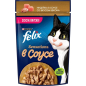 Влажный корм для кошек FELIX Sensations в соусе индейка с беконом пауч 75 г (8445290149183)