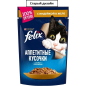 Влажный корм для кошек FELIX Аппетитные Кусочки индейка в желе пауч 75 г (8445290140159) - Фото 2