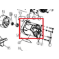 Корпус статора для пилы торцовочной WORTEX MS2520LMO (J1G-ZP30-255-059)