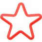 Форма для выпечки силиконовая звезда13,5х13,5 см PERFECTO LINEA красная (22-009715)