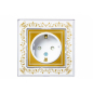 Розетка скрытая с заземлением SCHNEIDER ELECTRIC AtlasDesign Art белая (ATN200145)