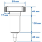 Фильтр магистральный самопромывной AV ENGINEERING 1/2" 100 мкм (AVE115703) - Фото 6