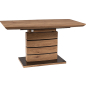 Стол кухонный SIGNAL Leonardo 140 дуб/черный 140-180х80х76 см (LEONARDODD140)