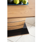 Стол кухонный SIGNAL Leonardo 140 дуб/черный 140-180х80х76 см (LEONARDODD140) - Фото 10