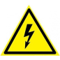 Знак-наклейка REXANT Опасность поражения электротоком 50х50х50 мм REXANT (56-0006-2)