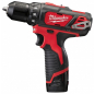 Дрель-шуруповерт аккумуляторная MILWAUKEE M12 BDD-202С и набор бит MILWAUKEE Shockwave 40 штук (4933441915/a) - Фото 2