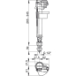 Впускной клапан для унитаза ALCAPLAST (A17-1/2-BL-01) - Фото 2