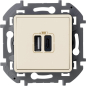 Розетка USB двойная скрытая LEGRAND Inspiria слоновая кость (673761)