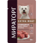 Влажный корм для собак мелких пород МИРАТОРГ Winner Extra Meat говядина Black Angus в соусе пауч 85 г (1010022510)