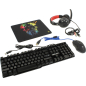 Комплект игровой клавиатура, мышь с ковриком и наушники DEFENDER Singularity MKP-118 (52118) - Фото 15