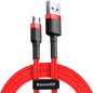 Кабель BASEUS Сafule Cable USB For Type-C Red (CATKLF-B09)