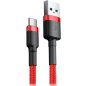 Кабель BASEUS Сafule Cable USB For Type-C Red (CATKLF-B09) - Фото 3