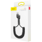 Кабель BASEUS Fish-Eye Spring Data Cable USB-A To Lightning Black (CALSR-01) - Фото 2