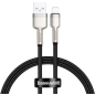 Кабель BASEUS Cafule Series Metal Data Cable USB to IP Black (CALJK-B01)