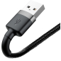 Кабель BASEUS Cafule Cable USB For IP Black Gray (CALKLF-AG1) - Фото 4